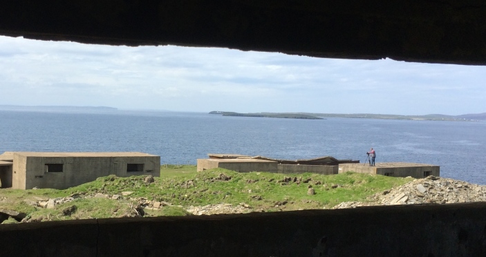 Guardians of the fleet. The battery at Hoxa Head provided protection for the British Naval fleet in Scapa Flow, Orkney. 